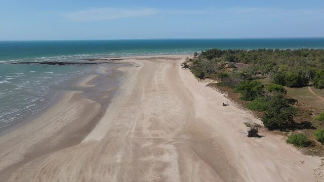 High Drone shot of Lee Point in Northern Territory