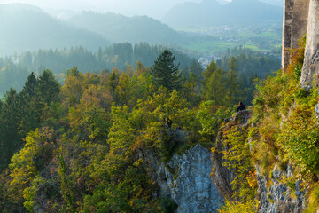 View from Bled Castle, Bled, Slovenia, Europe