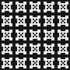 Abstract Cross Pattern Dots Logo generative computational art illustration