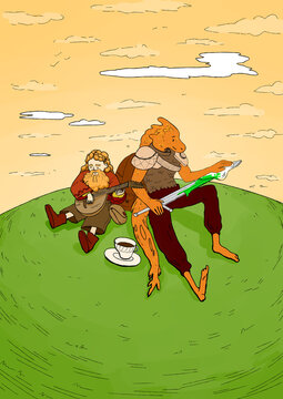 D&D adventure illustration