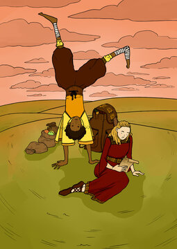 D&D adventure illustration