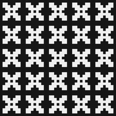 Abstract Cross Pattern Dots Logo generative computational art illustration