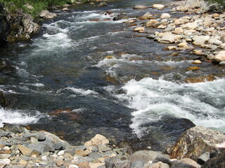 river in the mountains