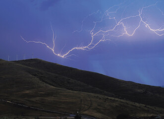 storm  and amazing lightning