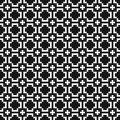 Fototapeta premium Abstract Cross Pattern Dots Logo generative computational art illustration