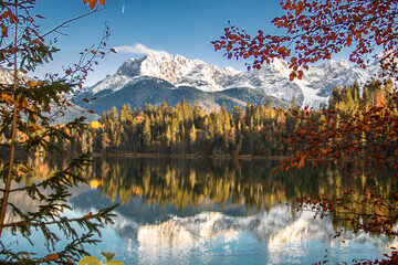 Barmsee im Karwendelgebirge in den deutschen Alpen