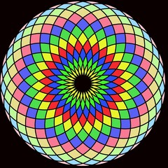 Fototapeta premium abstract rainbow circle