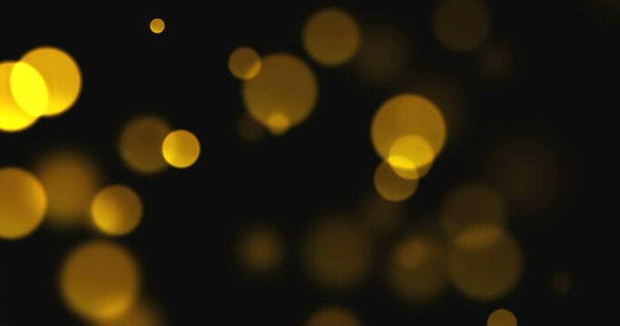 christmas glitter golden sparkle background with bokeh on black, gold holiday festive event happy new year