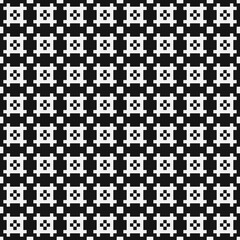 Fototapeta premium Abstract Cross Pattern Dots Logo generative computational art illustration