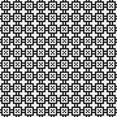 Fototapeta premium Abstract Cross Pattern Dots Logo generative computational art illustration