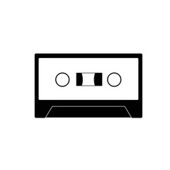 Cassette tape icon illustration on white background