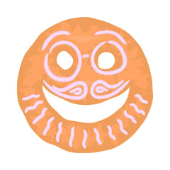 christmas emoticon ginger cookies funny cartoon new year snack