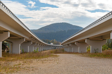 Elevated Dual Highway Overpass