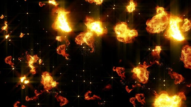 explosion shine fire particle loop animation