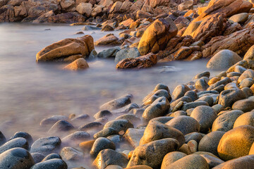 Queen beach or Hoang Hau beach, the famost beach at Quy Nhon city, Binh Dinh, Vietnam