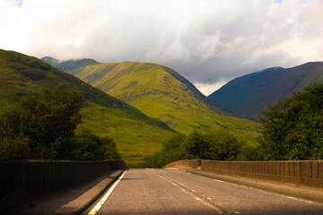 road in mountains