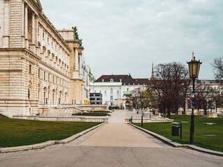 Burggarten Wien während des COVID-19 Lockdowns