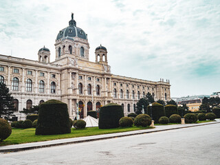 Fototapeta na wymiar Kunsthistorisches Museum Wien während des COVID-19 Lockdowns