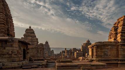 architectural complex in Pattadakal of the 8th century, the climax in the development of the Hindu...