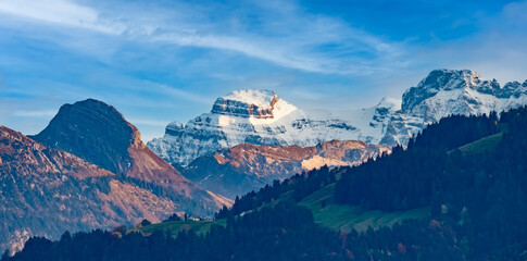 Summit of the Santis peak, Alpstein, Switzerland