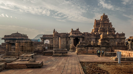 architectural complex in Pattadakal of the 8th century, the climax in the development of the Hindu...