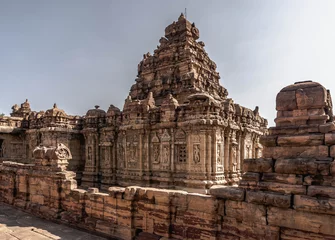 Foto op Canvas architectural complex in Pattadakal of the 8th century, the climax in the development of the Hindu style of Wesar in temple architecture © Roman