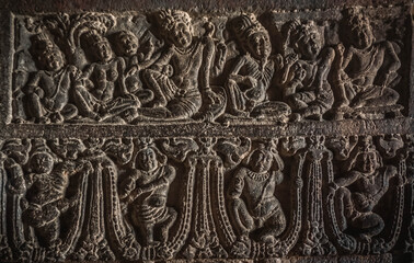 architectural complex in Pattadakal of the 8th century, the climax in the development of the Hindu style of Wesar in temple architecture