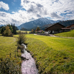 Unterjoch im Allgäu im Herbst