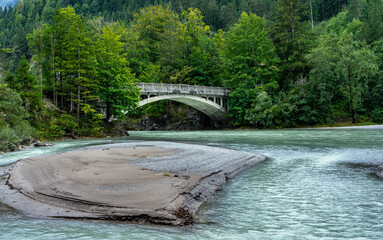 Der Fluss Lech in Tirol