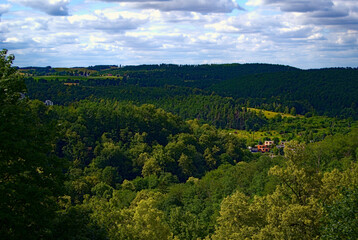 Green landscape of Southern Poland