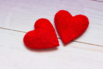 Background with wooden heart, Valentines day. Valentines day greeting card. Heart on a wooden background. Heart of love