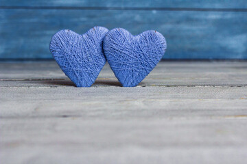 Background with wooden heart, Valentines day. Valentines day greeting card. Heart on a wooden background. Heart of love