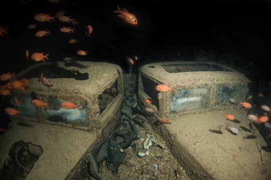 Trucks still inside SS Thistlegorm
