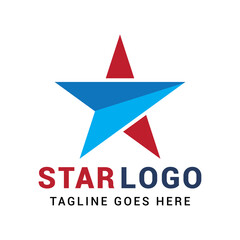 Star american logo icon vector template.