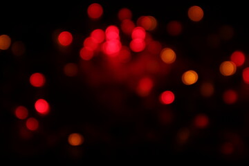 red bokeh background