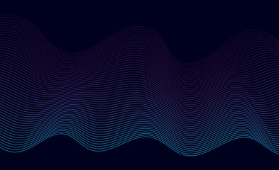 Abstact wave line background in blue and pink color