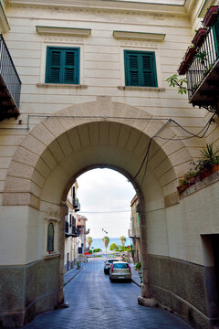 the urban center of sant'agata di Militello Sicily Italy