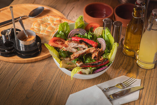gegrillter H&uuml;hnchenbrust Salat