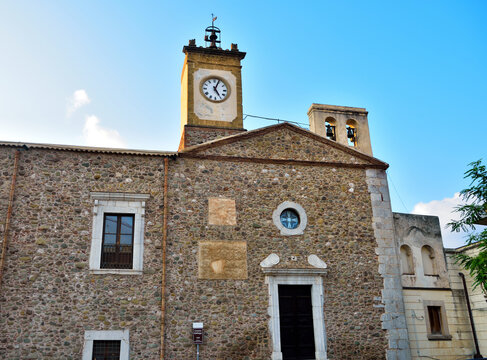 gallego castle, church of the addolorata, sant'agata di militello sicily italy 