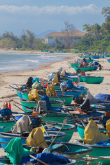 fishing boats on the beach