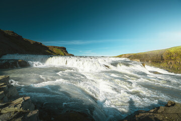 Gullfoss waterfall in Iceland