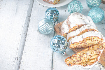 Christmas stollen cake