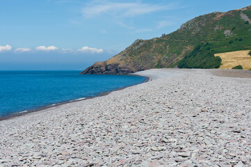 Hurlestone Point, Bossington Beach, East Porlock Bay, Exmoor Coast, Somerset