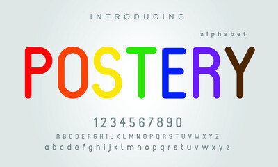 Postery font. Elegant alphabet letters font and number. Classic Lettering Minimal Fashion Designs. Typography modern serif fonts regular uppercase lowercase and numbers. vector illustration