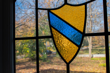 stain glass window sheild