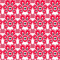 Seamless vector floral pattern. Flowers background for design, fabric, textile, cover, wrapping etc. Beautiful botanic flowers field bouquet.