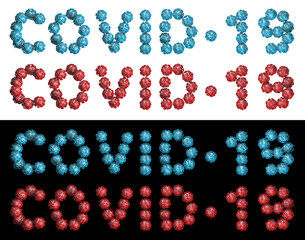 Viruses formed COVID-19 composed of coronaviruses