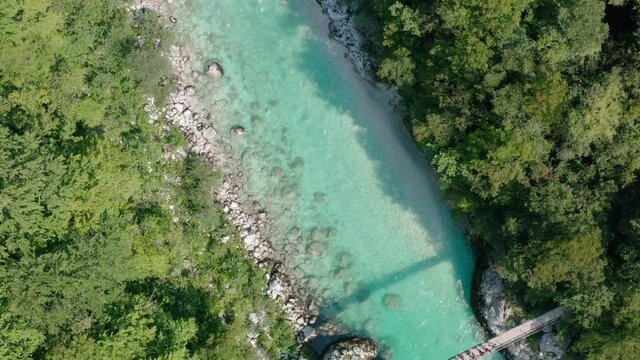 Soca River, Triglav National Park, near Trenta, Soca Valley, Slovenia