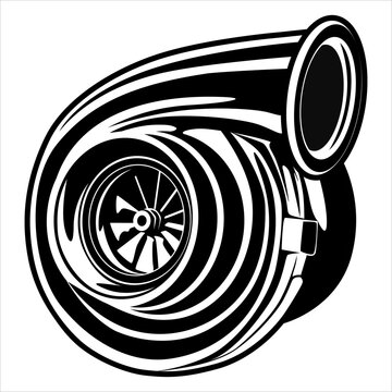 turbocharger vector art