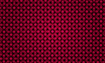 Abstract red illustration with colored bubbles in nature style.